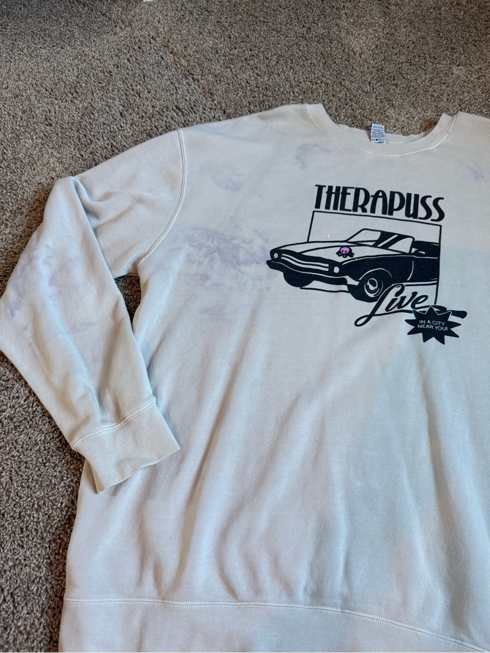 Therapuss Live Graphic Cream Sweatshirt